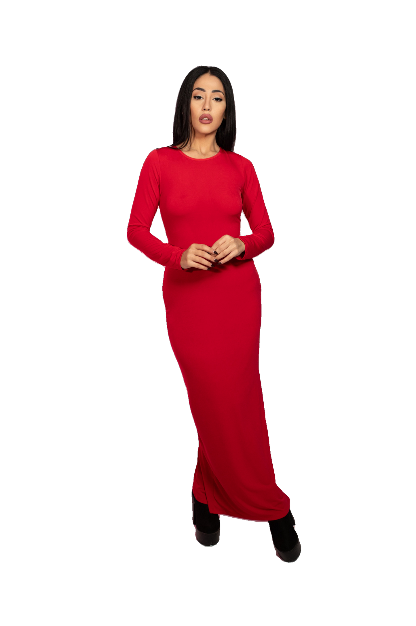 Crimson Sophisticate Dress