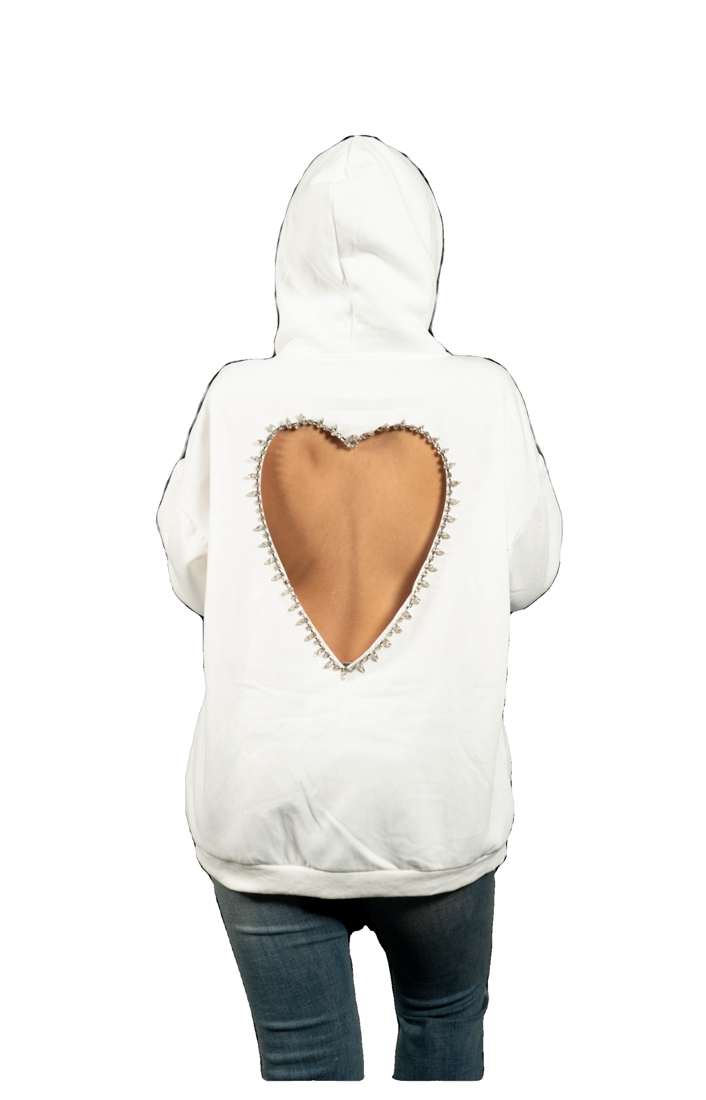 Heart Cutout Hoodie