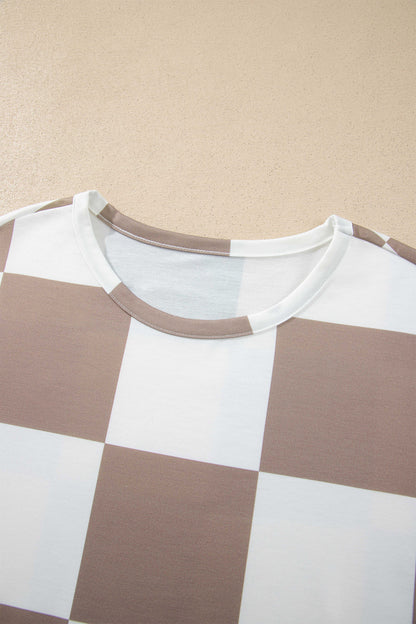 Ruby Checkerboard Shorts Set