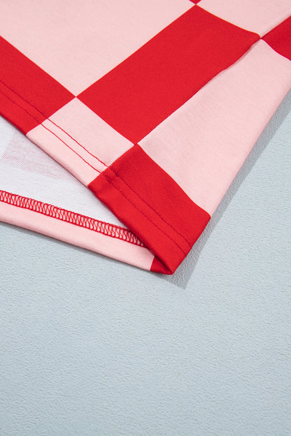 Ruby Checkerboard Shorts Set