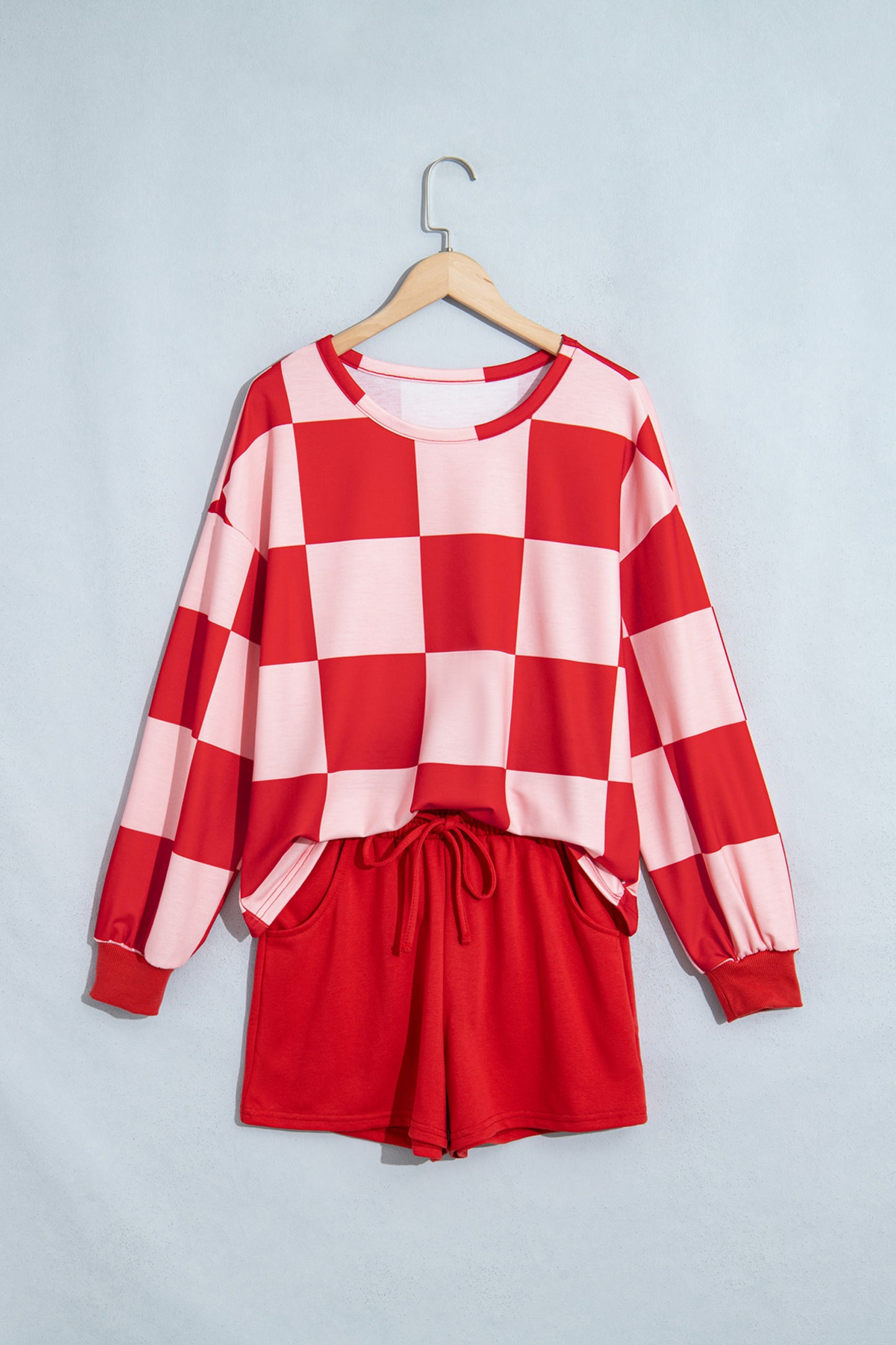 Ruby Checkerboard Shorts Set