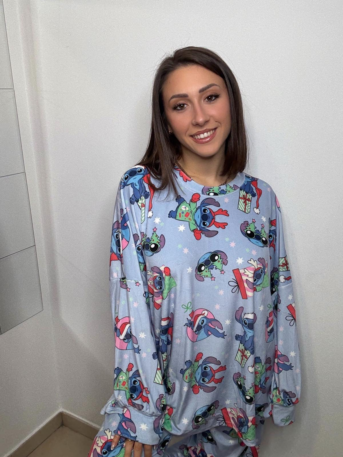 New Glam Cartoon Pyjamas (Pink- TEDDY BEAR)