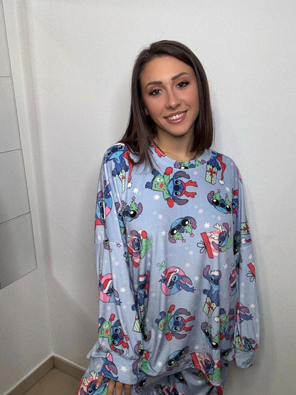 New Glam Cartoon Pyjamas (Pink- TEDDY BEAR)