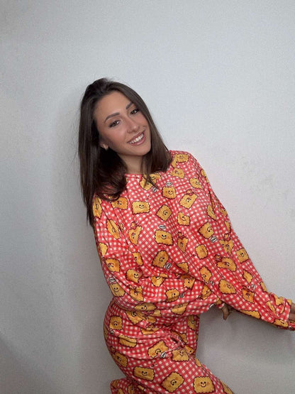 New Glam Cartoon Pyjamas (Orange)