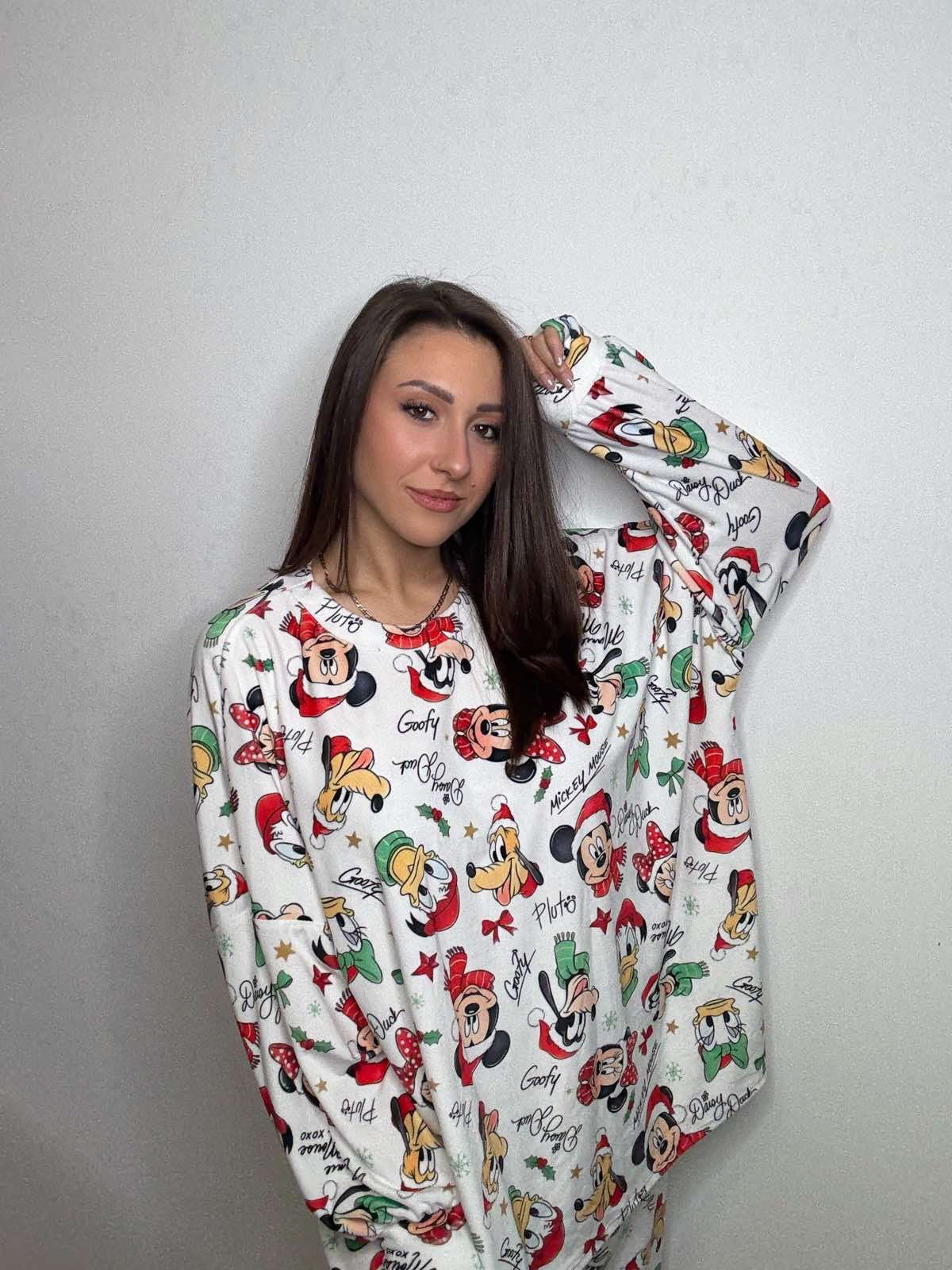 New Glam Cartoon Pyjamas (Pink- TEDDY BEAR)