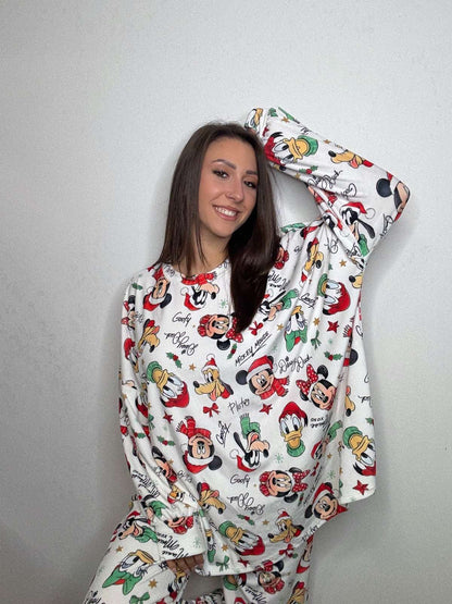 New Glam Cartoon Pyjamas (Pink- TEDDY BEAR)