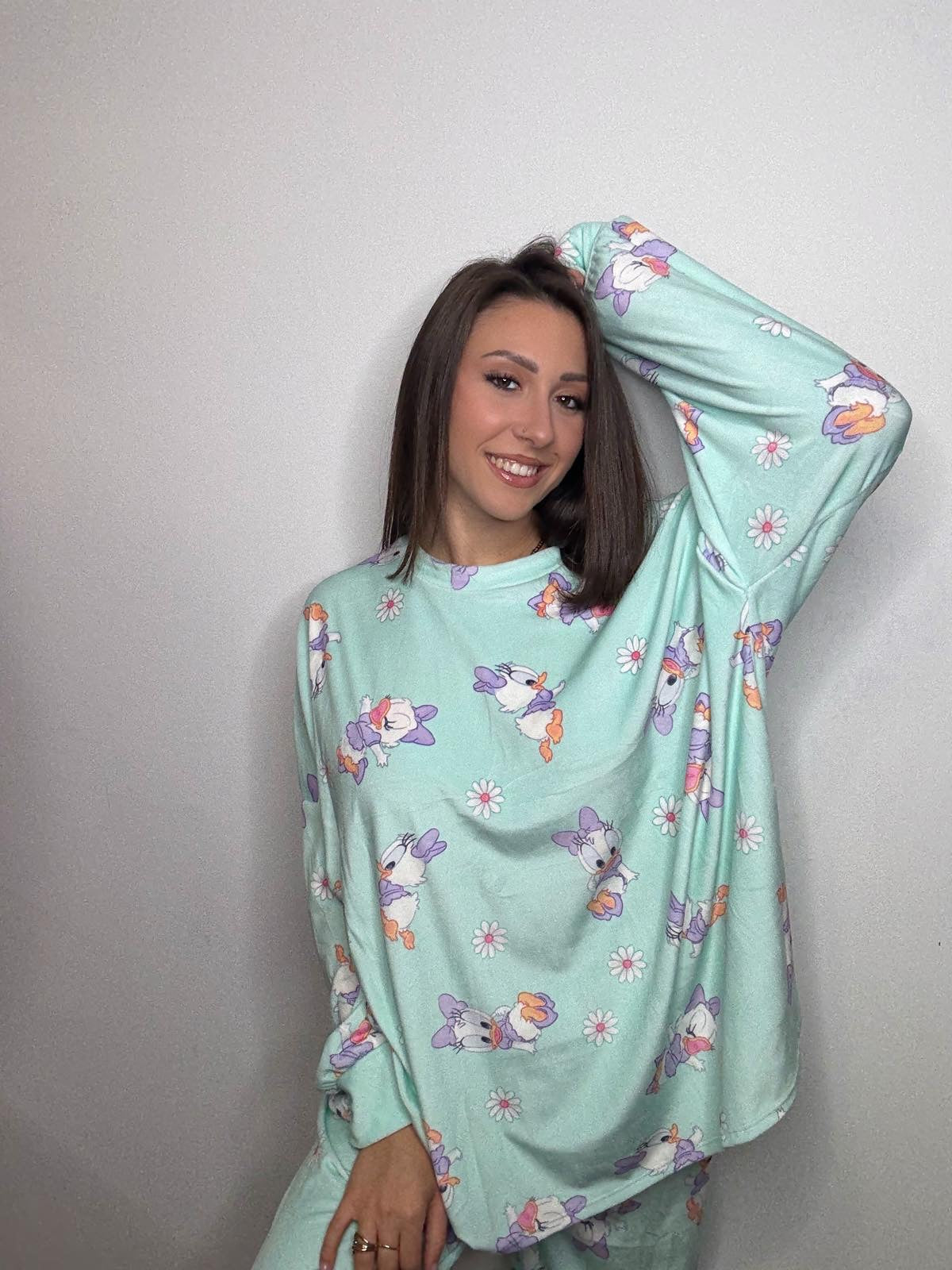 New Glam Cartoon Pyjamas (Pink- TEDDY BEAR)