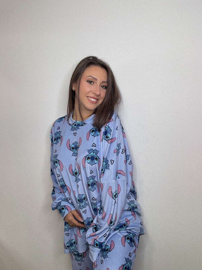 New Glam Cartoon Pyjamas (Pink- TEDDY BEAR)