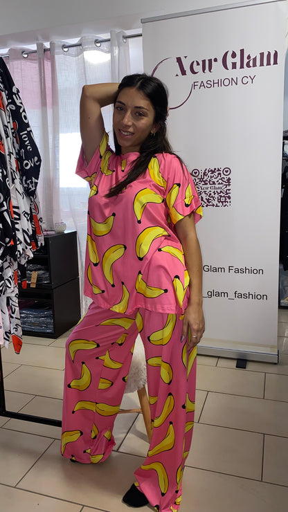 New Glam Cartoon Pyjamas (Pink- TEDDY BEAR)