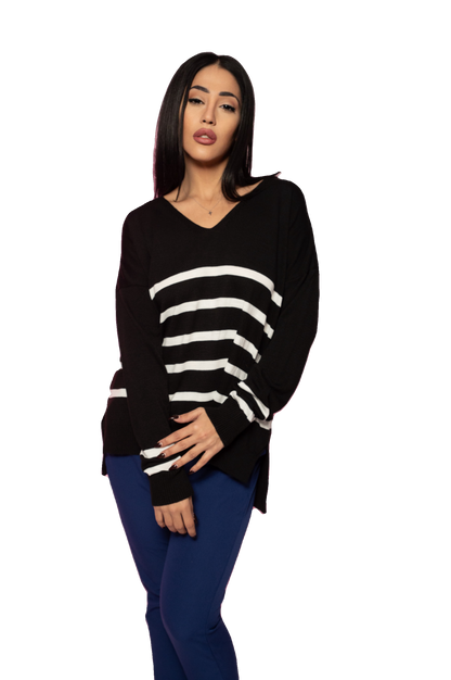 Black Stiped Sweater