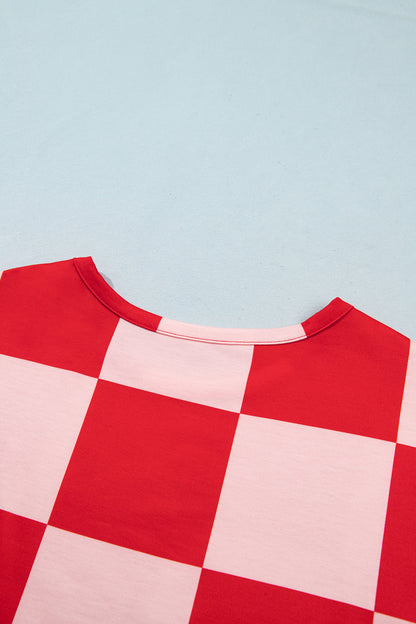 Ruby Checkerboard Shorts Set