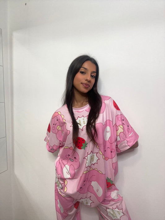 Berry Dino Dreams Pyjamas
